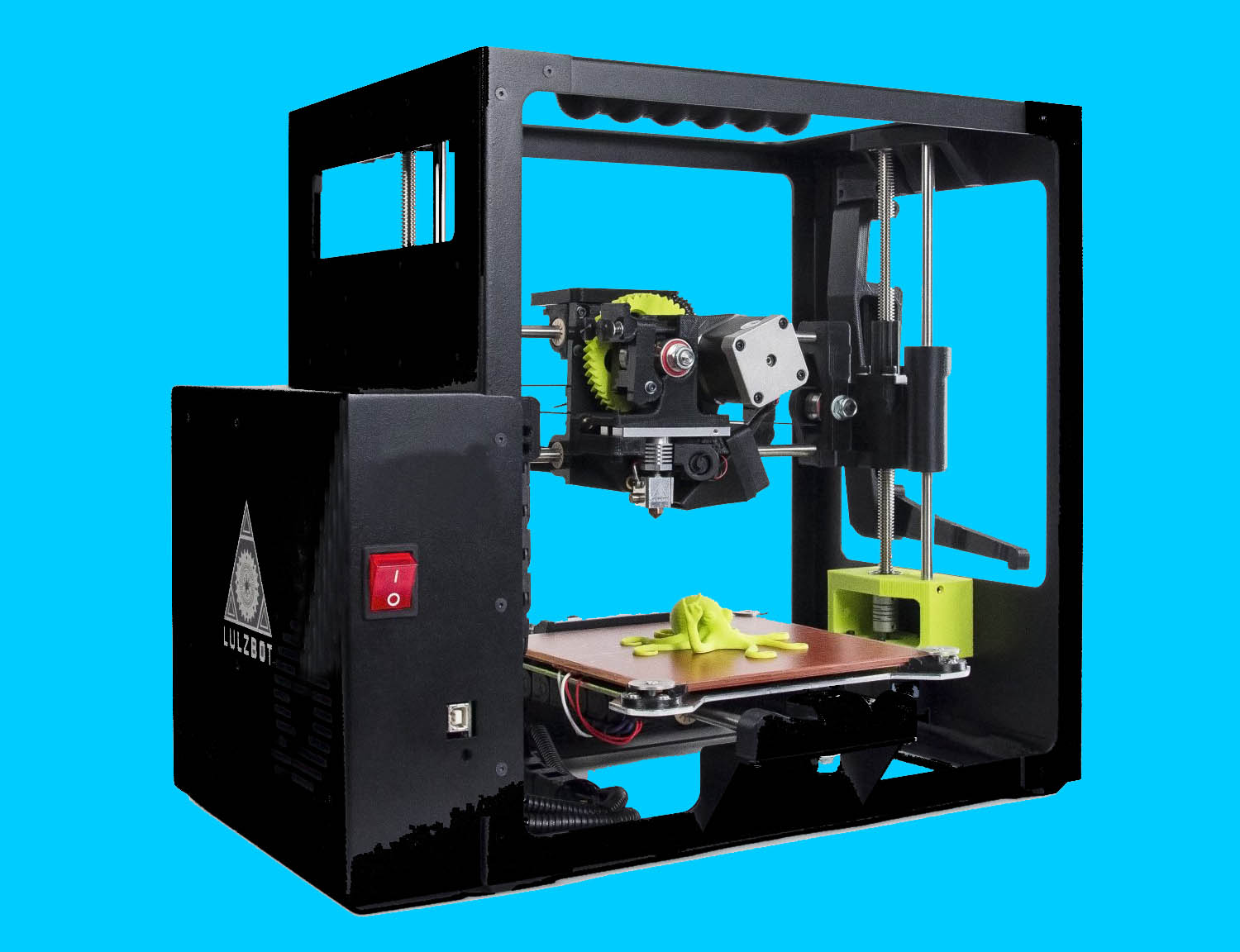 3D Printer with Custom Silicone Bed Heater